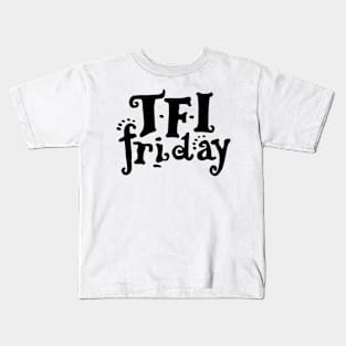 TFI Friday (black logo) Kids T-Shirt